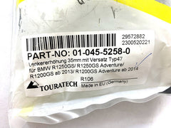 TOURATECH Offset handlebar riser 35 mm, for BMW R1250GS/ R1250GS Adventure/ R1200GS (LC)/ R1200GS Adventure (LC) | 01-045-5258-0