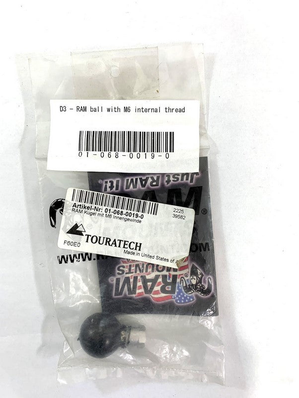Touratech Ram Mount Ball With M6 | 01-068-0019-0