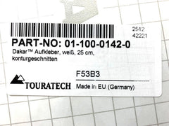 TOURATECH / ツアラテック Dakar™ sticker, white, 25 cm | 01-100-0142-0