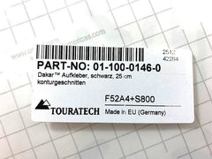 TOURATECH / ツアラテック Dakar™ sticker, black, 25 cm | 01-100-0146-0