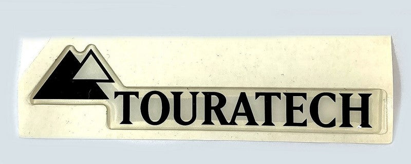 TOURATECH / ツアラテック Polyglass 3D sticker *Touratech* black 200 x 50 mm | 01-101-0401-0