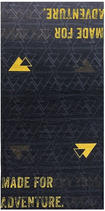 TOURATECH Multi functional head cloth "Essential", black/yellow | 01-200-0216-0
