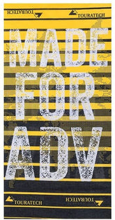 TOURATECH Multi functional head cloth "Stripes", black/yellow | 01-200-0217-0