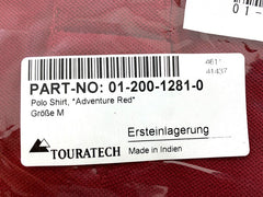 TOURATECH Polo Shirt "Adventure Red" unisex, size M | 01-200-1281-0