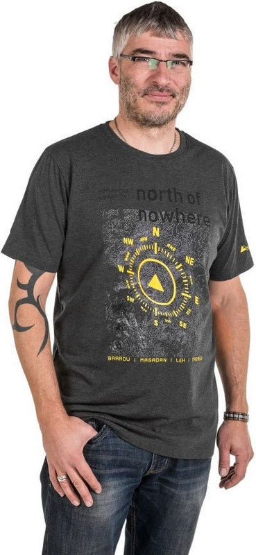 TOURATECH T-Shirt "North-South" men, grey, Size: M | 01-200-2036-0