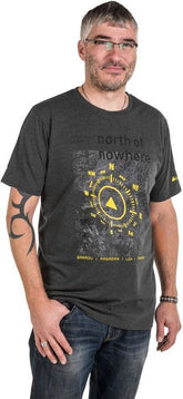TOURATECH T-Shirt "North-South" men, grey, Size: M | 01-200-2036-0