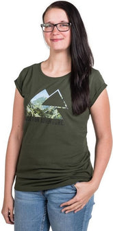 TOURATECH T-Shirt "Triangle View" women, khaki, Size: S | 01-200-2061-0
