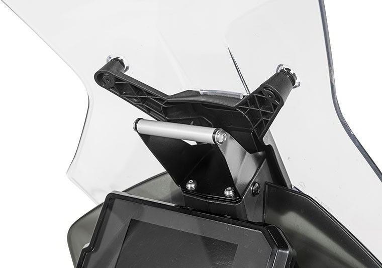 TOURATECH GPS handlebar bracket above the instruments, for KTM 790 Adventure / 790 Adventure R, GPS bracket adapter Bracket for navigation systems | 01-372-5415-0