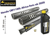 TOURATECH Progressive fork springs for Honda CRF1100L Africa Twin from 2020 +20mm / Offroad Travel | 01-403-5836-0