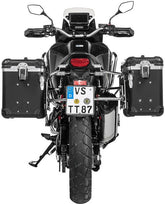 TOURATECH ZEGA Evo aluminium pannier system for Honda CRF1100L Africa Twin, Color: And-Black, Size: 38/45, Color for Rack: Silver | 01-403-6837-0