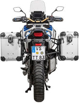 TOURATECH ZEGA Evo aluminium pannier system for Honda CRF1100L Adventure Sports, Color: Silver, Size: 38/45, Color for Rack: Black | 01-403-7886-0