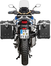 TOURATECH ZEGA Evo aluminium pannier system for Honda CRF1100L Adventure Sports, Color: Black, Size: 38/45, Color for Rack: Black | 01-403-7887-0