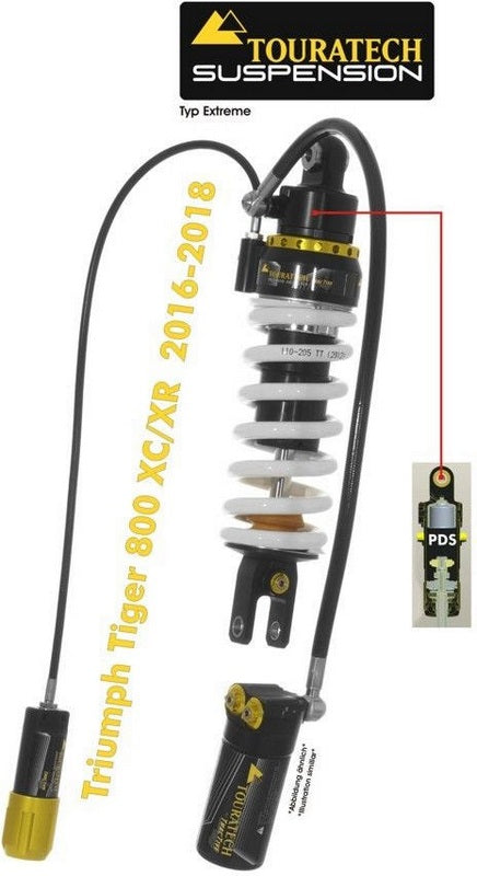 TOURATECH Touratech Suspension shock absorber for Tiger 800 XC/XR 2016-2018 type Extreme | 01-420-5866-0