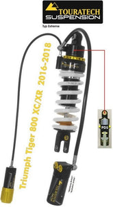 TOURATECH Touratech Suspension shock absorber for Tiger 800 XC/XR 2016-2018 type Extreme | 01-420-5866-0
