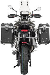 TOURATECH ZEGA Evo aluminium pannier system for Triumph Tiger 900, Color: And-Black, Size: 31/38, Color for Rack: Silver | 01-421-6832-0