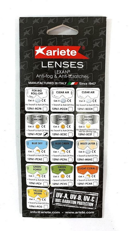 TOURATECH Replacement lens "grey" for Googles Ariete | 01-500-0178-0