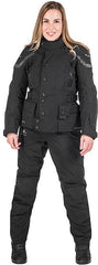 TOURATECH Compañero Weather Traveller, trousers women, Color: Black, Size: 42 | 01-511-2142-0