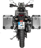 TOURATECH ZEGA Pro aluminium pannier system for Yamaha Tenere 700, Color: Alu Natur, Size: 38/45, Color for Rack: Silver | 01-632-5735-0