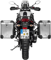TOURATECH ZEGA Pro aluminium pannier system for Yamaha Tenere 700, Color: Alu Natur, Size: 38/45, Color for Rack: Black | 01-632-5785-0