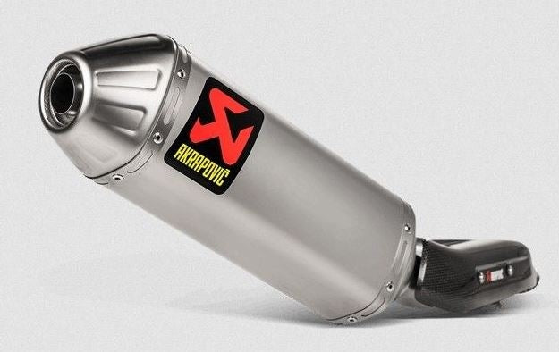 TOURATECH Exhaust Akrapovic slip-on, Titan, black for Yamaha Tenere 700 | 01-632-5851-0