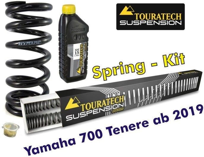 TOURATECH Progressive replacement springs for fork and shock absorber, für Yamaha 700 Tenere from 2019 | 01-632-5881-0