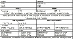 TOURATECH Progressive Replacement springs for original shock absorber, for Yamaha Tenere 700 from 2019 | 01-632-5884-0