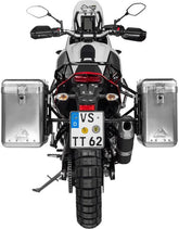 TOURATECH ZEGA Mundo aluminium pannier system for Yamaha Tenere 700, Color: Alu Natur, Size: 31/38, Color for Rack: Black | 01-632-6180-0