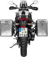 TOURATECH ZEGA Mundo aluminium pannier system for Yamaha Tenere 700, Color: Alu Natur, Size: 38/45, Color for Rack: Black | 01-632-6185-0