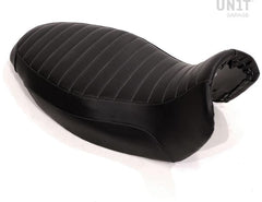 Unit Garage long seat black leather | COD. 1521BlackLthr+1521T