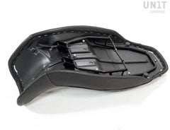 Unit Garage long seat black leather | COD. 1521BlackLthr+1556T