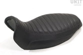Unit Garage long seat black leather | COD. 1521BlackLthr+1556T