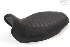 Unit Garage long seat black leather | COD. 1521BlackLthr+1556T