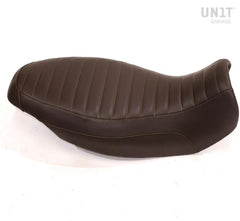 Unit Garage Long seat brown leather | COD. 1521BrownLthr+1521T
