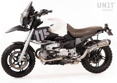 Unit Garage Long seat brown leather | COD. 1521BrownLthr+1556T