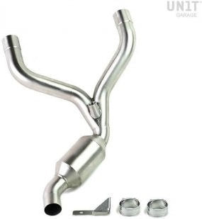 Unit Garage Headpipe without catalitic converter in inox | 1539