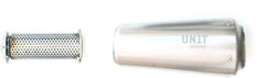 Unit Garage Low Pipe in titanium + Support | COD. 1611LowT+2023