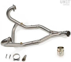Unit Garage Headpipe without Catalytic Converter in inox (EURO 5) | 1617-21-1618-21