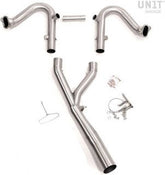 Unit Garage Headpipe without catalitic converter 1250LC in inox | 1930