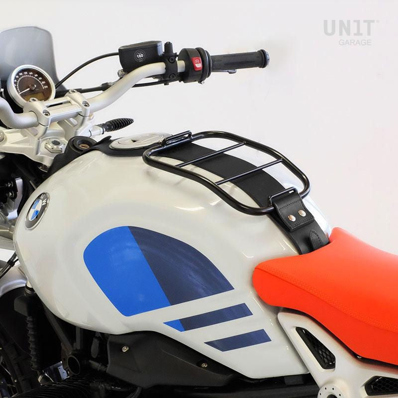 Unit Garage Tank luggage rack with tank belt black | COD. 2008Black