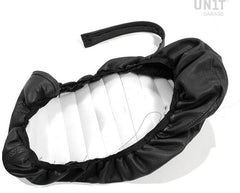 Unit Garage Seat cover in black leather (long seat) | COD. 2012Black
