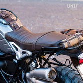 Unit Garage Seat cover in brown leather (long seat) | COD. 2012Brown