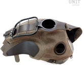 Unit Garage Tank cover in waxed suede with luggage rack | 2022