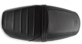Unit Garage Seat cover in Black Leather (long seat) | COD. 2502Black