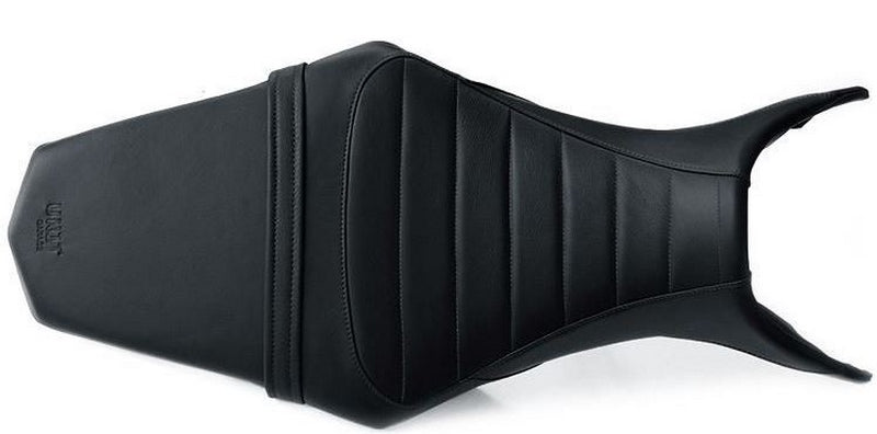 Unit Garage Seat cover in Black Leather (long seat) | COD. 2512Black