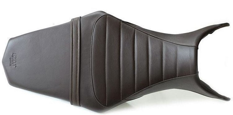 Unit Garage Seat cover in Brown Leather (long seat) | COD. 2512Brown