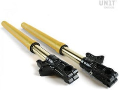 Unit Garage Ohlins USD fork kit High + Unit Garage triple clamp | 2904gold