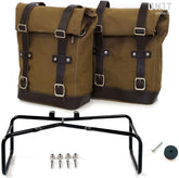 Unit Garage Two Side Panniers Canvas + Double Subframe NineT | 2xU001-1626-A2