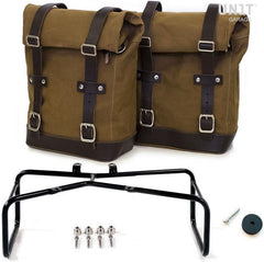 Unit Garage Two Side Panniers Canvas + Double Subframe NineT | 2xU001-1626-A2