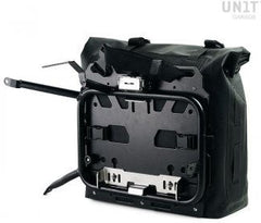 Unit Garage Two Khali side panniers in TPU 35L - 45L + Pair of aluminium plates with Inox Subframe HD Pan America | 2xUG002-AL0C-3306-BL