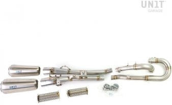 Unit Garage Triumph 1200XC & XE Headpipe without catalitic converter in inox | 3133-3134-2xU021DX